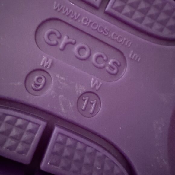 Crocs Mega Crush Sandal Women’s Size 11 Men’s 9 Platform New White Rainbow Soles - Picture 8 of 8